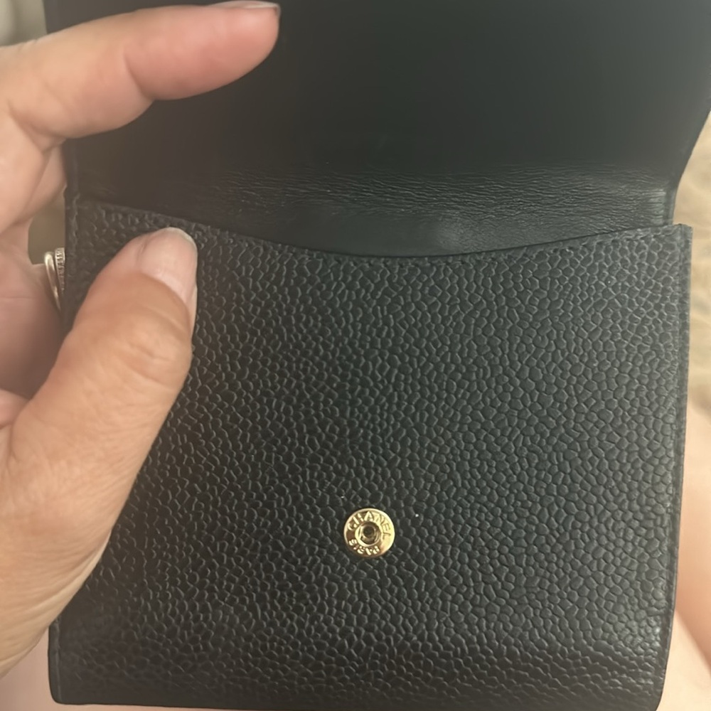 Authentic Chanel Caviar Black Compact Wallet - Picture 15 of 16